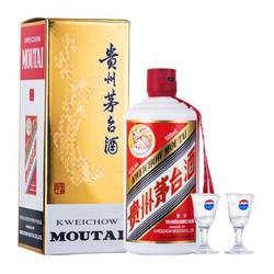 MOUTAI 茅台 贵州茅台53度飞天茅台酒500mL单瓶装酱香型白酒 带杯子 送礼宴请价格多少钱？