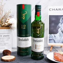 Glenfiddich 格兰菲迪 苏格兰达夫镇单一麦芽威士忌 英国进口洋酒 12年 700ml市场价多少钱？