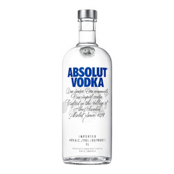 ABSOLUT VODKA 绝对伏特加 洋酒 原味 40度 1000ml最终到手价多少钱？