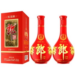 LANGJIU 郎酒 红花郎10红十第四代 53度酱香型白酒 500ml *2瓶 双瓶装电商补贴价多少钱？