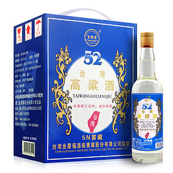 五缘湾 高度白酒 浓香型粮食酒 中国台湾高粱酒 五N窖藏 52度 600ml*6瓶 手提整箱装行情价多少