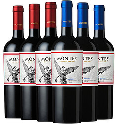 MONTES 蒙特斯 智利原瓶进口红酒 蒙特斯montes经典系列 红葡萄酒750ml6支组合整箱装行情价多少