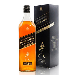 JOHNNIE WALKER 尊尼获加 黑牌 12年 苏格兰威士忌 40%vol 1000ml市场价多少钱？