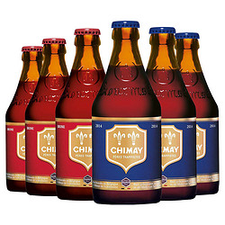 CHIMAY 智美 红帽*3/蓝帽*3啤酒 组合装 330ml*6瓶市场价多少钱？