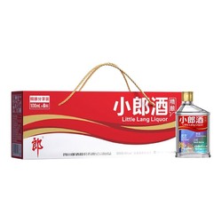 LANGJIU 郎酒 精酿小郎酒 炫彩分享款 浓酱兼香型白酒 45度100ml*6瓶 礼盒整箱装国庆好礼包邮价多少钱？