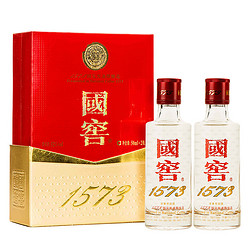 国窖1573 泸州老窖 国窖1573 浓香型白酒 52度50ml*2瓶 礼盒装节日送礼行情价多少