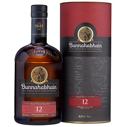 Bunnahabhain 12年 单一麦芽 苏格兰威士忌 46.3%vol 700ml行情价多少