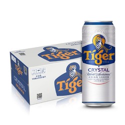 TIGER 虎牌 晶纯 啤酒 500ml*18听拼团价多少钱？