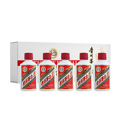 MOUTAI 茅台 飞天茅台 53%vol 酱香型白酒 50ml*5瓶 白色条盒装行情价多少