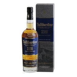 TULLIBARDINE 图里巴丁 Tullibardine 苏格兰225苏玳桶高地产区43度单一麦芽威士忌700ml电商卖多少钱？