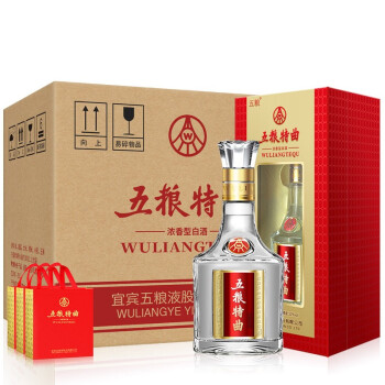 52度五粮液股份 五粮特曲 浓香型白酒 52度 500ml*6瓶 整箱装电商卖多少钱？