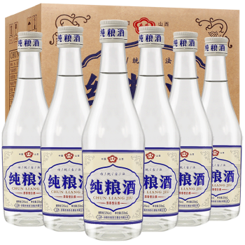 53度山西杏花特产 粮食酿造 53度清香型白酒整箱6瓶装 258ml*6瓶行情价多少