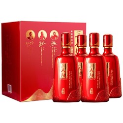 泸州老窖 三人炫系列 精品 52%vol 浓香型白酒 500ml*4瓶 整箱装行情价多少