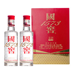 国窖1573 泸州老窖 国窖1573 白酒 100ml*2瓶小酒礼盒装 送礼年货行情价多少