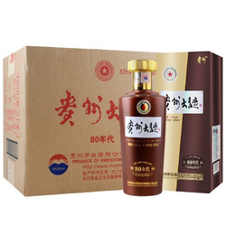 MOUTAI 茅台 贵州大曲 80年代 53%vol 酱香型白酒 500ml*6瓶 整箱装价格多少钱？