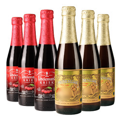 Lindemans 林德曼 精酿果啤  樱桃*3/桃子*3 啤酒组合 250ml*6瓶批发价多少钱？