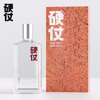 42度硬仗 红砖经典款 清香型白酒 42度 300ml*1瓶 盒装 纯粮固态发酵市场价多少钱？