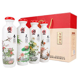 BAISHUIDUKANG 白水杜康 年份封坛 春夏秋冬  浓香型白酒52%vol500ml*4瓶批发价多少钱？