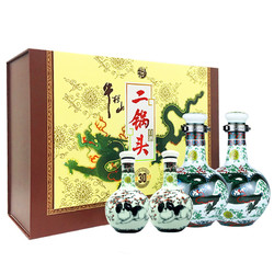 Niulanshan 牛栏山 白酒 清香型 二锅头 珍品三十青龙 53度 500ml*2瓶 125ml*2瓶 礼盒装拼团价多少钱？