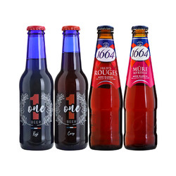 Kronenbourg 1664凯旋 精酿啤酒组合法国1664比利时奥恩壹 4瓶拼团价多少钱？