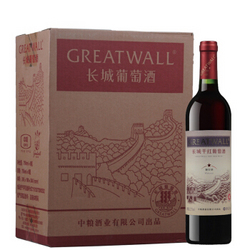 GREATWALL 长城葡萄酒 长城 一星解百纳干红葡萄酒 750ml*6瓶 整箱装电商卖多少钱？