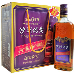 沙洲 优黄 黄酒 紫醉今迷 六年陈 青梅黄酒 550ml*8瓶市场价多少钱？