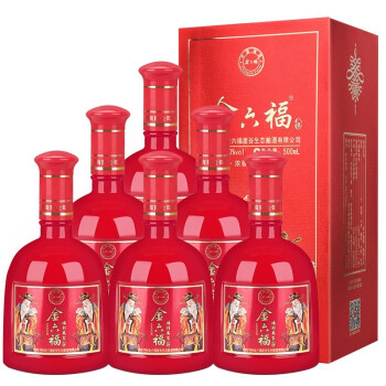 50度中国福酒 金六福 浓香型白酒 50度 福到万家 500ml*6瓶 整箱装批发价多少钱？