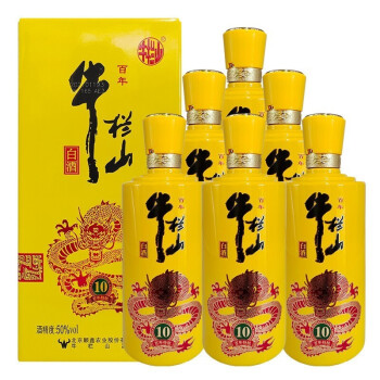 52度牛栏山二锅头 百年特酿1050度浓香型白酒 正宗京酒 500ml*6瓶 整箱装 整箱6瓶价格多少钱？