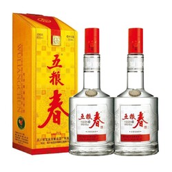 WULIANGYE 五粮液 45度五粮春500ml*2瓶一代白酒装特价酒水自饮送礼包邮价多少钱？