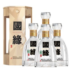 今世缘 国缘四开42度500ml*4瓶整箱白酒商务宴会送礼拼团价多少钱？