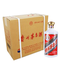 MOUTAI 茅台 飞天茅台 53%vol 酱香型白酒 1500ml*2瓶 整箱装市场价多少钱？