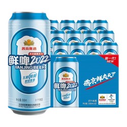 YANJING BEER 燕京啤酒 2022鲜啤500ml*12听啤酒整箱装官方直营正拼团价多少钱？