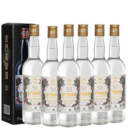 KINMEN KAOLIANG 金门高粱酒 双龙系列 白金龙 清香型 白酒 58度 600ml*6盒 整箱装 (内含6个礼品袋）包邮价多少钱？