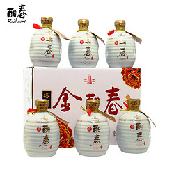 塔牌 【官方旗舰店】丽春黄酒十年金丽春350ml*6瓶礼盒花雕立春酒绍兴价格多少钱？