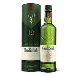 Glenfiddich 格兰菲迪 12年 苏格兰 单一麦芽 威士忌 40%vol 1L单瓶装电商卖多少钱？