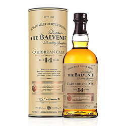 THE BALVENIE 百富 宝树行 The Balvenie 百富单一纯麦苏格兰威士忌700ml原装洋酒 苏格兰百富14年700ML电商卖多少钱？