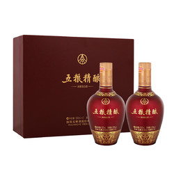 WULIANGYE 五粮液 股份 五粮精酿 中国红 浓香型白酒 52度 500ml*2瓶 礼盒装 印花皮质礼盒市场价多少钱？