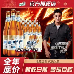 WUSU 乌苏啤酒 白啤620ml*12瓶装啤酒整市场价多少钱？