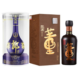 LANGJIU 郎酒 青花郎 53度 酱香型 500ml  董酒特密 54度 董香型 500ml 组合装市场价多少钱？