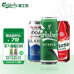 Carlsberg 嘉士伯 全家福系列 500ml*12罐 整箱装电商卖多少钱？