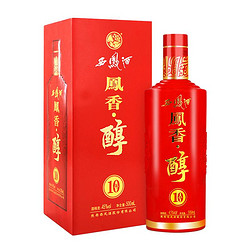 西凤酒 西凤2014年生产 西凤酒凤香醇10年 500ml45度500ml电商补贴价多少钱？