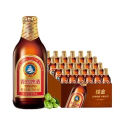 TSINGTAO 青岛啤酒 金质小棕金11度296ml*24电商卖多少钱？