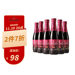 Lindemans 林德曼 山莓 精酿果啤  啤酒  250ml*6瓶 整箱装 比利时原瓶进口电商补贴价多少钱？