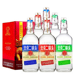 YONGFENG 永丰牌 北京二锅头 三色 出口小方瓶 42%vol 清香型白酒 500ml*6瓶 整箱装行情价多少