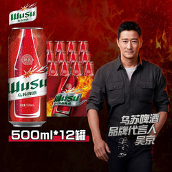 WUSU 乌苏啤酒 旗舰店 烈性 啤酒自营整箱 大红乌苏500ml*12听易拉罐 整箱装电商补贴价多少钱？