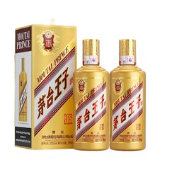 MOUTAI 茅台 金王子酒 53%vol 酱香型白酒 500ml*2瓶 双支装电商卖多少钱？