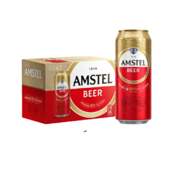 AMSTEL 艾米斯特 喜力旗下 红爵黄啤酒 500ml*12听 整箱装 欧洲品牌包邮价多少钱？