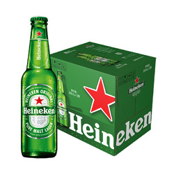 Heineken 喜力 经典大瓶装啤酒500ml*12瓶整箱装新老包装随机发市场价多少钱？