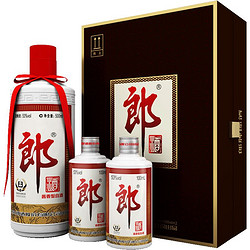 LANGJIU 郎酒 [送礼甄选]郎牌郎酒 子母郎礼盒 53度酱香型白酒 500mL 100mL*2行情价多少