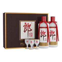 LANGJIU 郎酒 郎牌郎酒500mL*2瓶53度酱香型白酒高档礼盒商务宴请送礼年货拼团价多少钱？